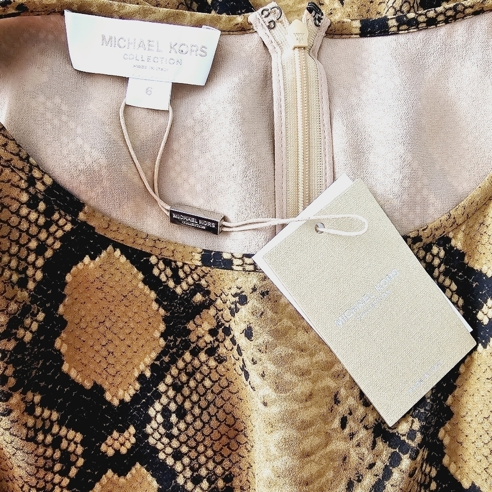 NEW Michael Kors Collection Python-Print Tank Shi… - image 5